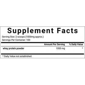 WonderLand Herbs Poudre concentrée de protéine de lactosérum Isolate de protéine de lactosérum 1 000,7 g