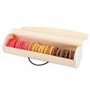 Garcia de pou Boîtes Cylindriques Pour 7/9 Macarons 6X22,5 Cm Naturel Bois - 50 unités