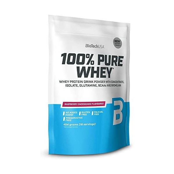 Biotech USA 100% Pure Whey Cheese cake Framboise 454 g