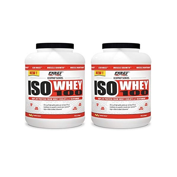 ISO WHEY 100 2000g 2 pots 100% Whey Saveurs différentes 