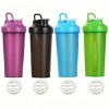 Lot de 4 bouteilles shaker protéinées de 710 ml, mélangeur sans BPA pour milkshakes protéinés et pré-entraînement avec bouc