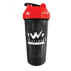 TWP Nutrition Platinum Series Cardio Bouteille mélangeuse classique sans BPA avec mélangeur et tige de mélange, parfait pour 