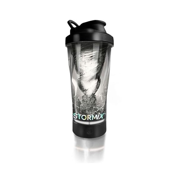 STORMIX - Shaker éléctrique｜Mélangeur Haute Qualité, Texture Onctueuse｜Préparation Homogène pour protéines,pré workout｜Conten