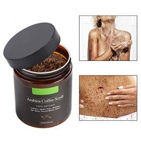 Gommage Corps Exfoliant Femme Homme Gommage Naturel au Café Arabica avec Sel de la Mer Morte pour Exfoliants et Hydratants du
