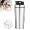 Lotvic Shaker à Protéines en acier Inoxydable, Protéine Shaker Tasse Fitness Gym pour Boisson protéinée, Shaker à Protéines S