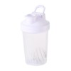 Shaker de sport bouteille mélangeur bouteille Milkshake tasse Shaker tasses pour café boissons eau, blanc