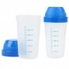 Bouteille Shaker transparente 300ml 2 pièces bouteille de mélange de protéines et de poudre de Milkshake bouteille deau prat