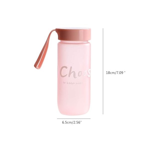 TIAOWU Tasse à eau portable en plastique de 600 ml pour couple capacité Bouteille deau de sport Bouteille deau froide Anti-