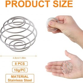 Lot de 9 shakers en acier inoxydable, shaker avec boule, shaker à protéines en acier inoxydable pour boissons mélangées proté