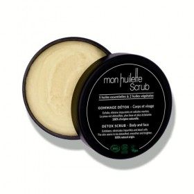 LES HUILETTES - Gommage Exfoliant SCRUB - 100% Naturel au sucre - Exfolie Détoxifie et Lisse -Visage et Corps - Parfum unique
