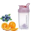 Shaker de protéines de 400 ml - Bouteille shaker de protéines de 500 ml sans BPA étanche portable pour compléments sportifs -