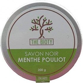 Savon Noir traditionnel pour hammam et gommage naturel du maroc exfoliant en pot de 200 G 200g : 4 Parfums Menthe Pouliot 