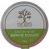 Savon Noir traditionnel pour hammam et gommage naturel du maroc exfoliant en pot de 200 G 200g : 4 Parfums Menthe Pouliot 