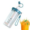 JINGAN tasse avec couvercle et paille - Bouteille deau potable 460 ml avec paille - Shaker Bottle, Protein Shake Mixer, Shak