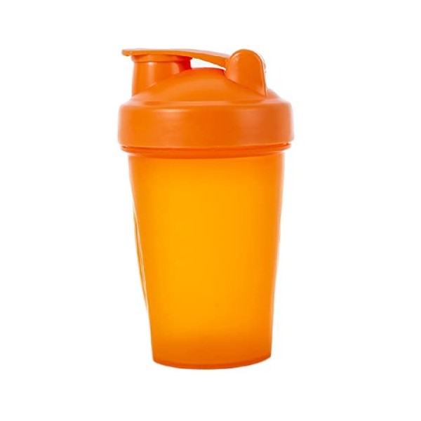 Bouteille shaker en plastique pour mélangeur de protéines en poudre, bouteille deau dentraînement de 400 ml avec bouchon mé