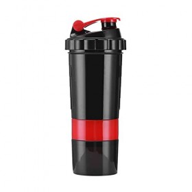 Tasse de Mélange de Protéines, Bouteille de Shaker Anti-Fuite avec Couvercle Rabattable Portable pour lentraînement