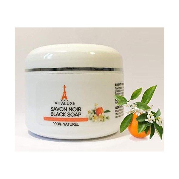 Gommage au Savon Noir à la fleur doranger Traditionnel 100% Naturel - 200g