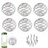 Lot de 6 shakers sphériques avec boule - En acier inoxydable - Pour le sport et le fitness - Pour boissons mélangées aux prot