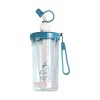 Qiongni Tasse à mélanger | Tasse à eau étanche 460 ml avec paille et couvercle,Shaker Bottle, Protein Shake Mixer, Shaker Cup