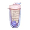 tinysiry Shaker de protéines avec boule de mélange, bouteille deau de qualité supérieure de 590 ml, bouteille de shaker de g