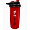 SNS Health Shaker, Leak Proof Bottle for Protein Mixer – Non Slip with Sleek Design, Red Color, 24Oz/700ml Unisex-Adult, One 