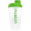 VITATIV - Gourde Shaker 600 ml, pour sports et activités de plein air, parfaite pour les protéines