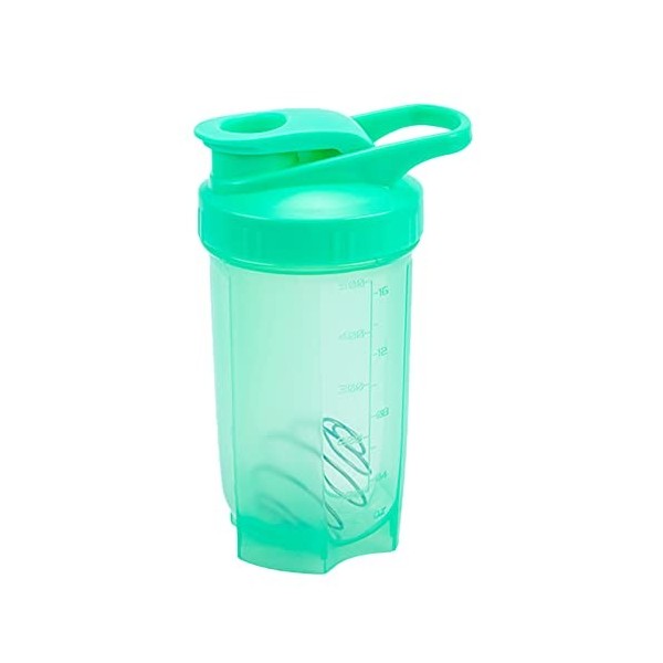 Somerway Bouteille deau de shaker 500ml avec boule de shaker, épreuve de fuites protéine bouteille de bouteille dentraîneme