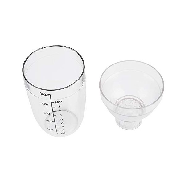 Bouteille de shaker transparente, Résine PC Fabriqué 300 ml Barre de shaker à cocktail de 17cm