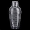 Shaker à cocktail anticorrosion en résine PC transparente GraSky 300 ml : bouteille shaker de barre durable de 17 cm