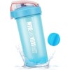 SXQLYH Shaker Proteine,550 ml, sans BPA,Gourde shaker à protéines Mélangeur de Smoothies,Shaker avec Acier Inoxydable Boules 