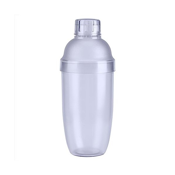 Shaker de barre transparent, facile à saisir, shaker de barre, bouteille de shaker pratique, barre