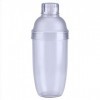 Shaker de barre transparent, facile à saisir, shaker de barre, bouteille de shaker pratique, barre