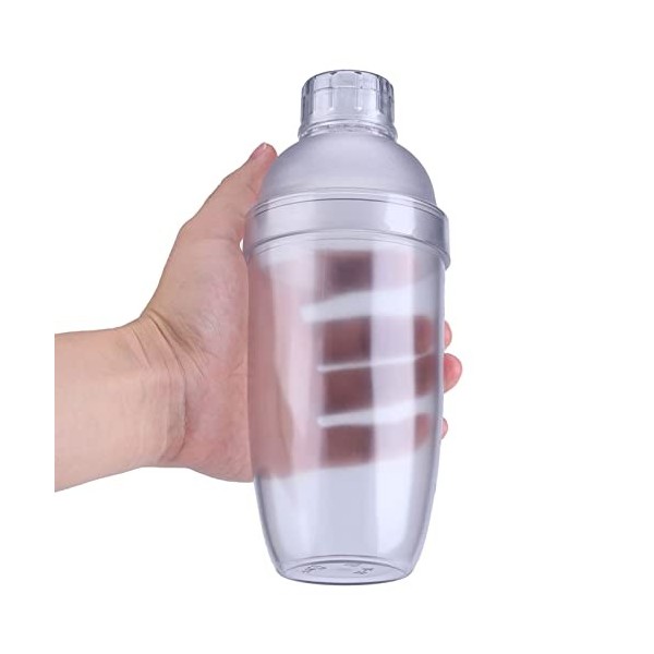 Gym Bottle Shaker Shaker Classic Shaker Bottle Anti Fuite Transparent PC Resin Milk Tea Shaker Bar Tool Parfait pour les Shak