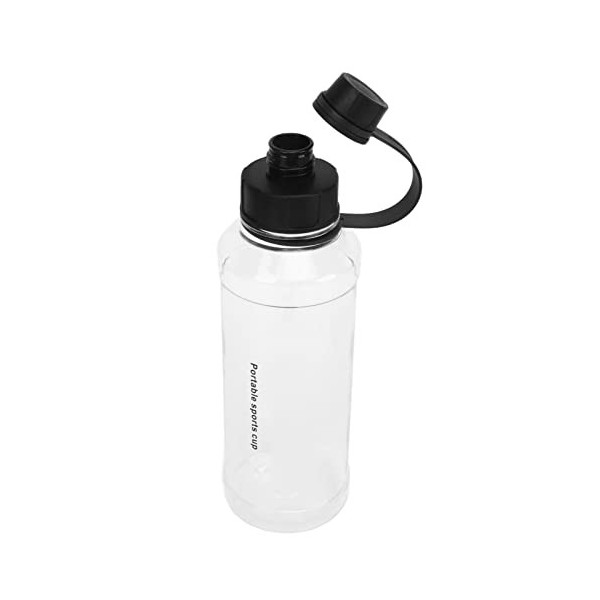 Naroote Bouteille deau de 1000 ML, Bouteille deau de Sport Poignée Large à Double Bouche pour Une Utilisation en Extérieur 