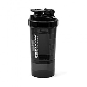 Feflogx Shaker professionnel pour protéines doeufs 500 ml - Meilleure fonction de mélange - Passoire à perfusion et 2 compar