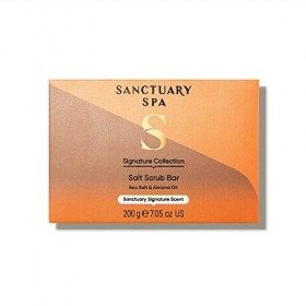 Sanctuary Spa Barre exfoliante au sel, sel de la mer Morte exfoliant aux huiles naturelles, végétalien et sans cruauté envers