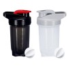 YAYAYOUNG Lot de 2 flacons shaker à protéines - 300 ml - Anti-fuite - Sans BPA - Pour suppléments - Avec tamis et graduation 