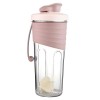 Altsuceser Bouteille shaker pour mélanges protéinés, bouteille mélangeur portable étanche de 710 ml, résistante aux hautes te