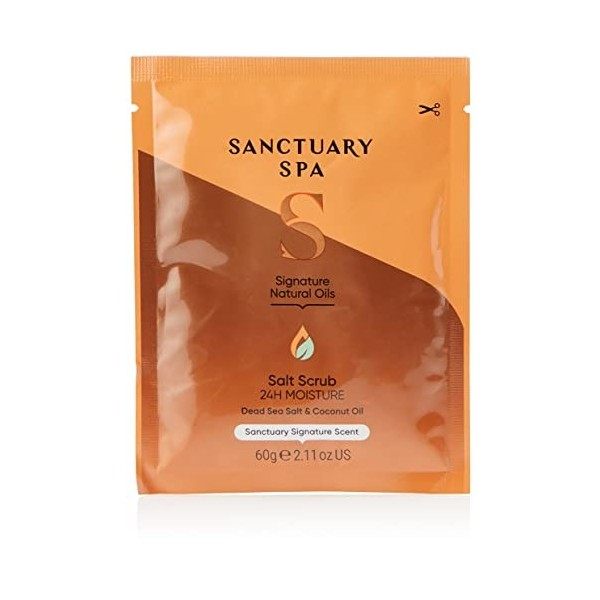 Sanctuary Spa Gommage pour le corps, sel de mer naturel, exfoliant pour le corps, végétalien et sans cruauté envers les anima