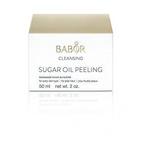BABOR CLEANSING Gommage huile au sucre, exfoliation vitalisante huile-sucre 2-en-1, avec huile de noix de macadamia, huile de