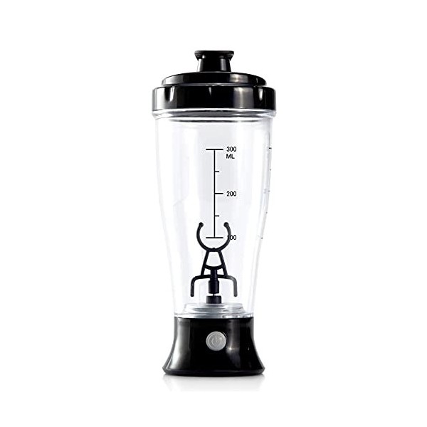 Ferleiss Shaker de protéines automatique 300 ml - Bouteille électrique portable pour mélanger les protéines - Bouteille de sp