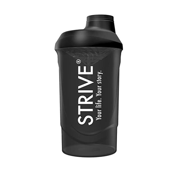 Shaker à protéines STRIVE,Sans BPA,Fabriqué dans lUE,Shaker à protéines de qualité supérieure avec filtre pour shakes crémeu