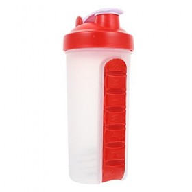 DOITOOL Verre A Eau Pilule Shaker Protéines Shaker D de Tremblement Mélangeur Protéines Secousse Tasse Supplément Pilule Con