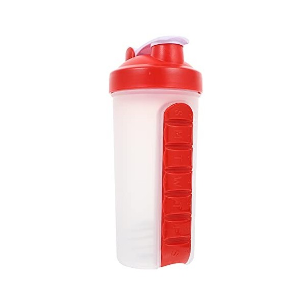 DOITOOL Verre A Eau Pilule Shaker Protéines Shaker D de Tremblement Mélangeur Protéines Secousse Tasse Supplément Pilule Con