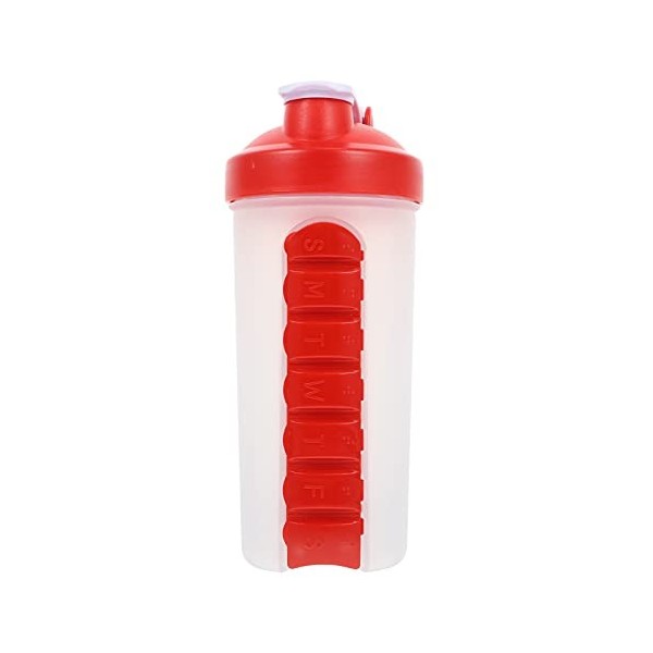 DOITOOL Verre A Eau Pilule Shaker Protéines Shaker D de Tremblement Mélangeur Protéines Secousse Tasse Supplément Pilule Con