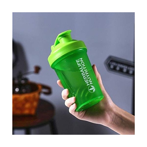 WEILAI 400Ml Shake Cup Sports Water Cup Jus Milkshake Protéine Poudre Shake Cup Fitness Home Mug Avec Boule DAgitation