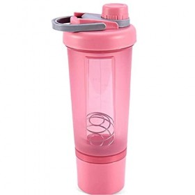 TOSSPER Fitness Bouteille D De Protéines De Lactosérum En Poudre Mélangeur À Billes Gourde Sport Leak Proof Bouteille De Nut