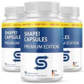 Shape Capsules Maxi pack de - 90 capsules par boîte | Votre compagnon au quotidien - Approvisionnement 45 jours - 1x