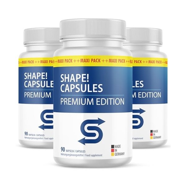 Shape Capsules Maxi pack de - 90 capsules par boîte | Votre compagnon au quotidien - Approvisionnement 45 jours - 1x