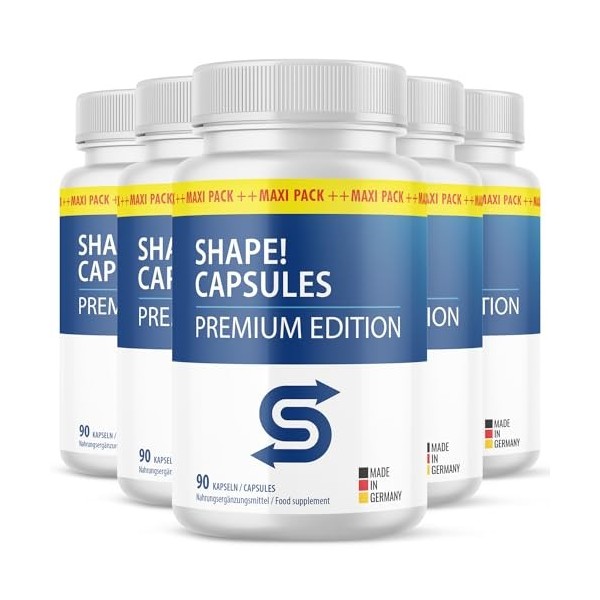 Shape Capsules Maxi pack de - 90 capsules par boîte | Votre compagnon au quotidien - Approvisionnement 45 jours - 1x